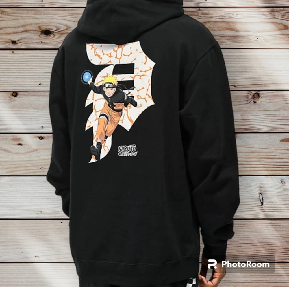 Primitive x Naruto Black Hoodie Size Large